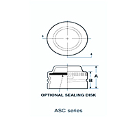 ASC SERIES-Threaded Aluminum Caps for Threaded Flared Fittings - 2