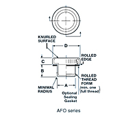 AFO Series - Threaded Aluminum Plugs for Flat - Faced O - Ring Hydraulic Fittings - 2