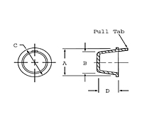 P Series - Side Pull Tab Plugs - 2